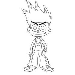 着色页: Johnny Test (卡通和动画节目) #35213 - 免费可打印着色页