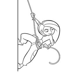 着色页: Kim Possible (卡通和动画节目) #212329 - 免费可打印着色页