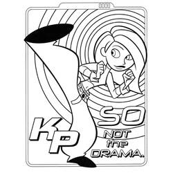 着色页: Kim Possible (卡通和动画节目) #212340 - 免费可打印着色页