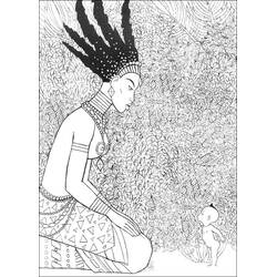 着色页: Kirikou (卡通和动画节目) #187562 - 免费可打印着色页