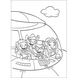 着色页: Little Einsteins - 免费可打印着色页