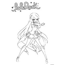 着色页: LoliRock (卡通和动画节目) #177375 - 免费可打印着色页