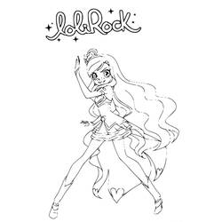 着色页: LoliRock (卡通和动画节目) #177376 - 免费可打印着色页