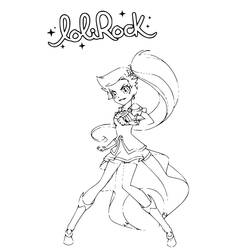 着色页: LoliRock (卡通和动画节目) #177386 - 免费可打印着色页