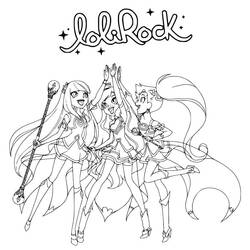 着色页: LoliRock (卡通和动画节目) #177387 - 免费可打印着色页