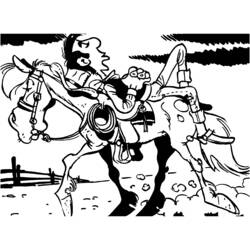 着色页: Lucky Luke - 免费可打印着色页