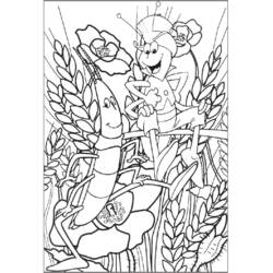 着色页: 小蜜蜂玛雅 (卡通和动画节目) #28278 - 免费可打印着色页