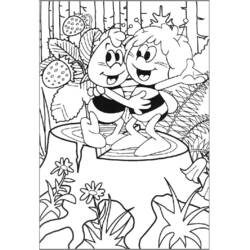 着色页: 小蜜蜂玛雅 (卡通和动画节目) #28355 - 免费可打印着色页
