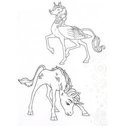 着色页: Mia和Me (卡通和动画节目) #198471 - 免费可打印着色页