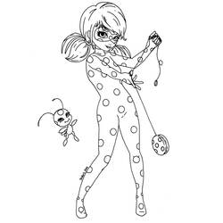 着色页: Miraculous Ladybug (卡通和动画节目) #175771 - 免费可打印着色页