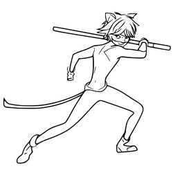 着色页: Miraculous Ladybug (卡通和动画节目) #175789 - 免费可打印着色页