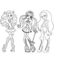 着色页: Monster High (卡通和动画节目) #24819 - 免费可打印着色页