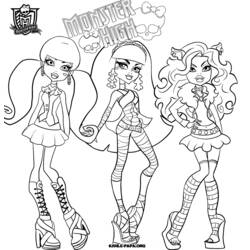 着色页: Monster High (卡通和动画节目) #24826 - 免费可打印着色页