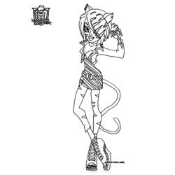 着色页: Monster High (卡通和动画节目) #24831 - 免费可打印着色页