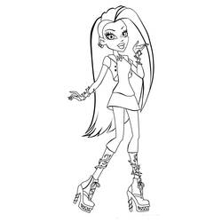 着色页: Monster High (卡通和动画节目) #24836 - 免费可打印着色页