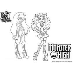 着色页: Monster High (卡通和动画节目) #24860 - 免费可打印着色页