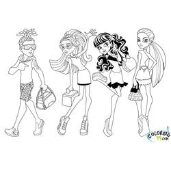 着色页: Monster High (卡通和动画节目) #24865 - 免费可打印着色页