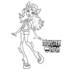 着色页: Monster High (卡通和动画节目) #24875 - 免费可打印着色页