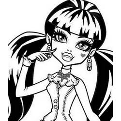 着色页: Monster High (卡通和动画节目) #24906 - 免费可打印着色页