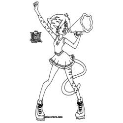 着色页: Monster High (卡通和动画节目) #24908 - 免费可打印着色页