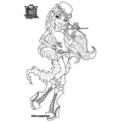 着色页: Monster High (卡通和动画节目) #24916 - 免费可打印着色页