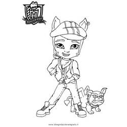 着色页: Monster High (卡通和动画节目) #24921 - 免费可打印着色页