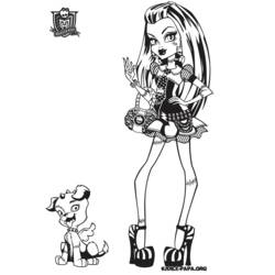 着色页: Monster High (卡通和动画节目) #24949 - 免费可打印着色页
