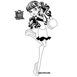 着色页: Monster High (卡通和动画节目) #24965 - 免费可打印着色页