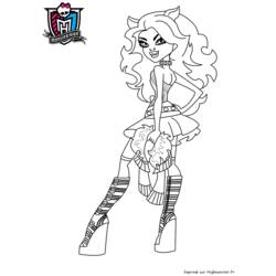 着色页: Monster High (卡通和动画节目) #24978 - 免费可打印着色页