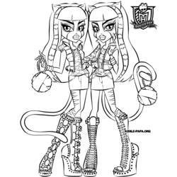 着色页: Monster High (卡通和动画节目) #24987 - 免费可打印着色页