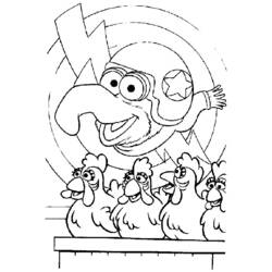 着色页: Muppets (卡通和动画节目) #31874 - 免费可打印着色页
