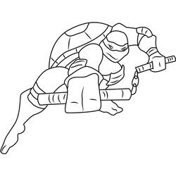 着色页: Ninja Turtle (卡通和动画节目) #183763 - 免费可打印着色页