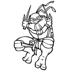 着色页: Ninja Turtle (卡通和动画节目) #183769 - 免费可打印着色页