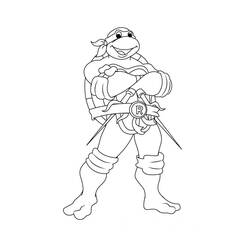 着色页: Ninja Turtle (卡通和动画节目) #183771 - 免费可打印着色页
