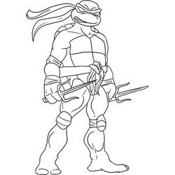 着色页: Ninja Turtle (卡通和动画节目) #183772 - 免费可打印着色页