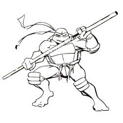 着色页: Ninja Turtle (卡通和动画节目) #183775 - 免费可打印着色页