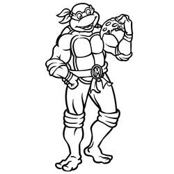 着色页: Ninja Turtle (卡通和动画节目) #183779 - 免费可打印着色页