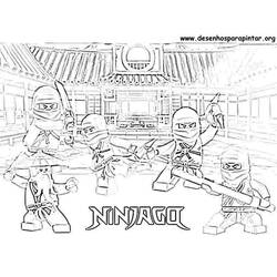 着色页: Ninjago - 免费可打印着色页
