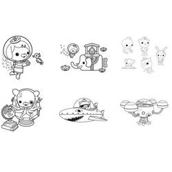 着色页: Octonauts (卡通和动画节目) #40592 - 免费可打印着色页