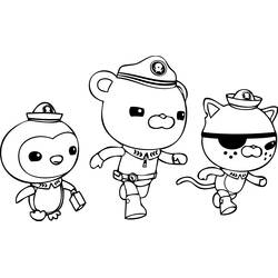着色页: Octonauts - 免费可打印着色页