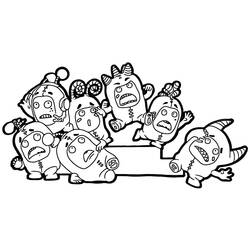 着色页: Oddbods (卡通和动画节目) #186498 - 免费可打印着色页
