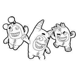 着色页: Oddbods - 免费可打印着色页