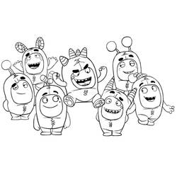 着色页: Oddbods (卡通和动画节目) #186503 - 免费可打印着色页