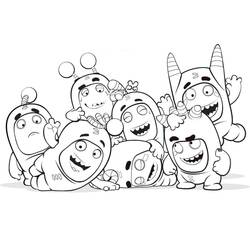 着色页: Oddbods (卡通和动画节目) #186508 - 免费可打印着色页