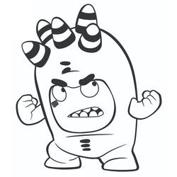 着色页: Oddbods (卡通和动画节目) #186509 - 免费可打印着色页
