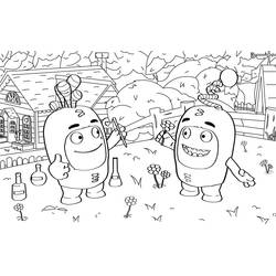 着色页: Oddbods (卡通和动画节目) #186513 - 免费可打印着色页