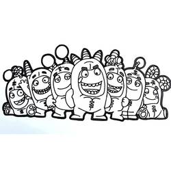 着色页: Oddbods (卡通和动画节目) #186520 - 免费可打印着色页