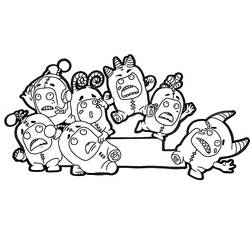 着色页: Oddbods (卡通和动画节目) #186531 - 免费可打印着色页