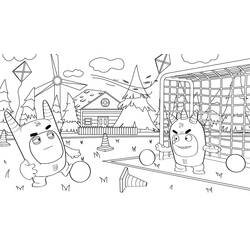 着色页: Oddbods (卡通和动画节目) #186532 - 免费可打印着色页
