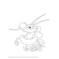着色页: Oggy和the Cockroaches (卡通和动画节目) #37962 - 免费可打印着色页